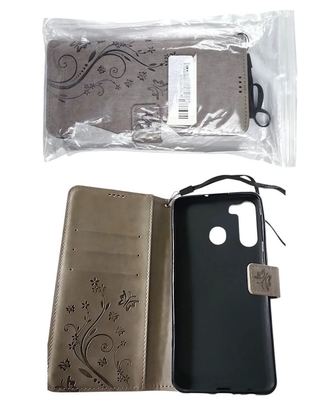 Mobovida Floral Butterfly Wallet Phone Case & Card Holder For Samsung Galaxy A21